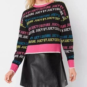 Juicy By Juicy Couture NWT Women Crew Neck Long Sleeve Pullover Sweater Size XXL